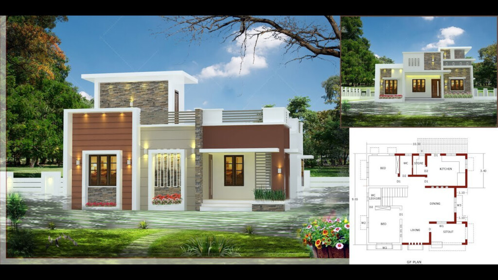 800 Sq Ft 2BHK Modern Single Storey House And Free Plan Home Pictures - 800 SQ FT Contemporary House Plans