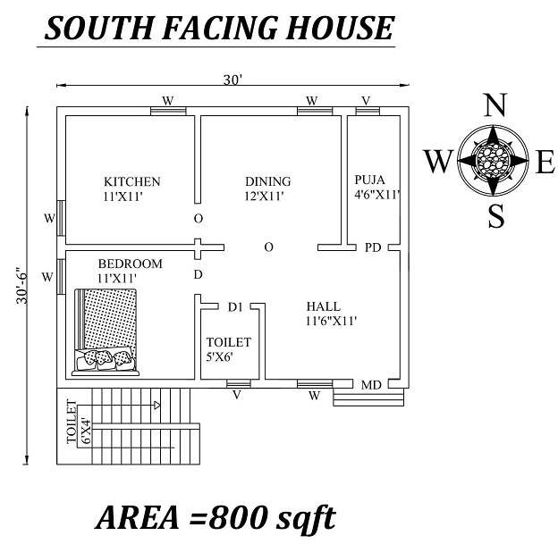 800 Sq Ft House Plans 10 Trending Designs In 2023 Styles At Life - 800 SQ FT House Plans 2 Bedroom South Facing