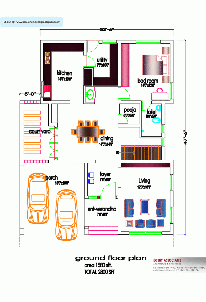 800 Sq Ft House Plans South Indian Style South Facing 800 Sq Ft House  - 800 SQ FT House Plans South Indian Style South Facing