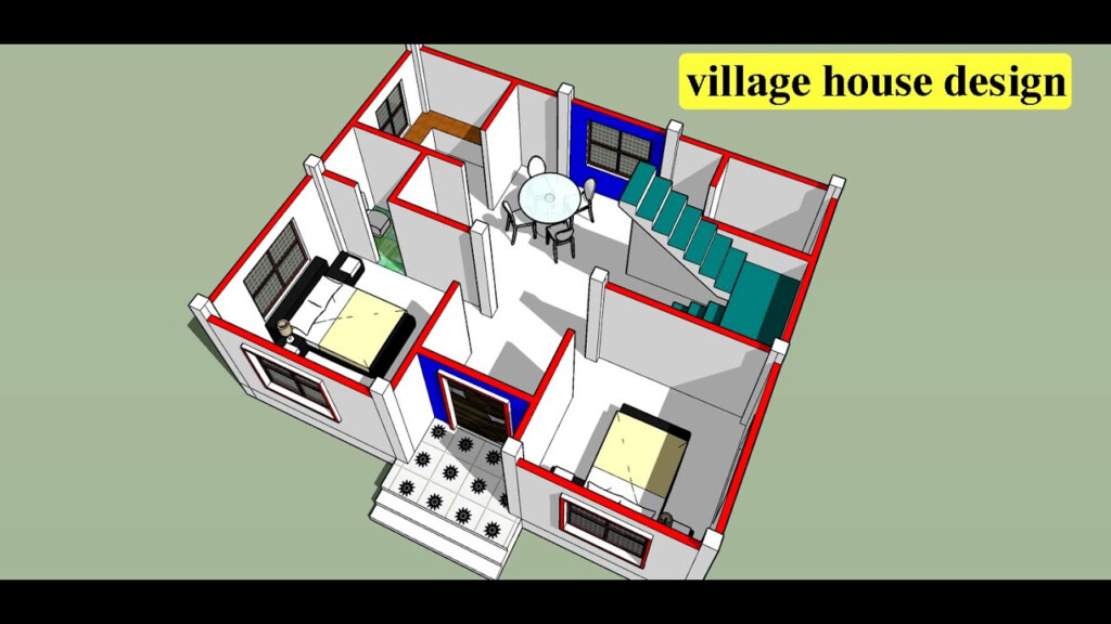 800 Sqft 2 Bedroom House Plan II 32 X 25 Ghar Ka Naksha II 2 Bhk Best  - 800 SQ FT House Plans 2 Bedroom Indian Style