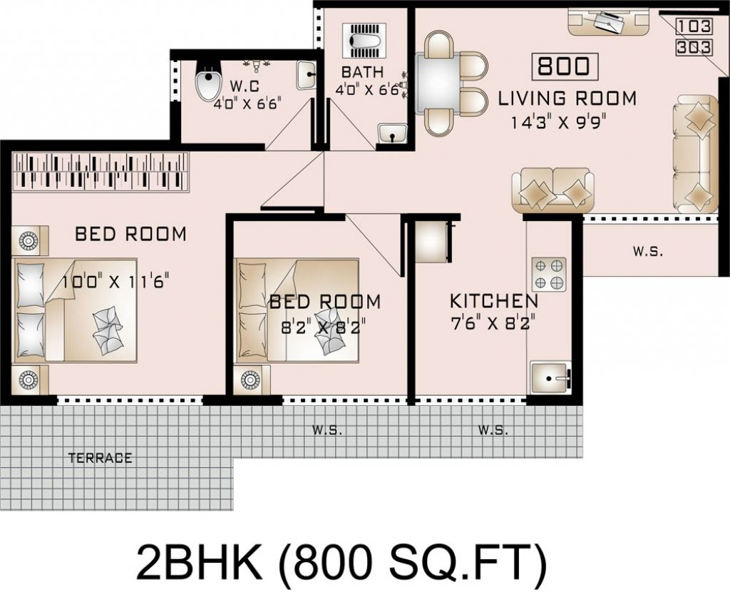 800 Square Feet House Plan Ideas For Building A Home Of Your Dreams  - Best 800 SQ FT House Plans