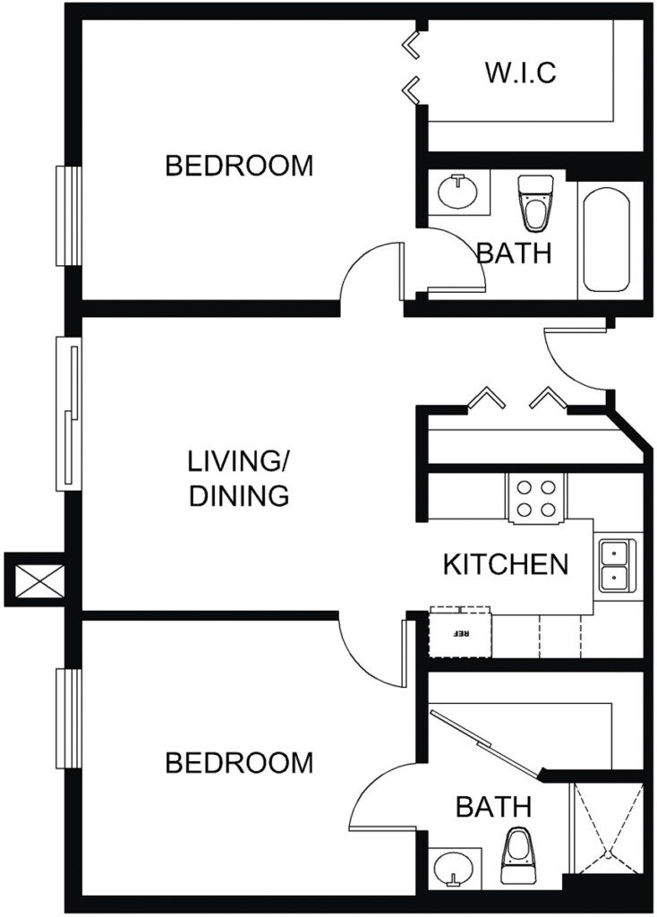 880 Sq Ft House Plans HOUSEMC - 880 SQ FT House Floor Plans