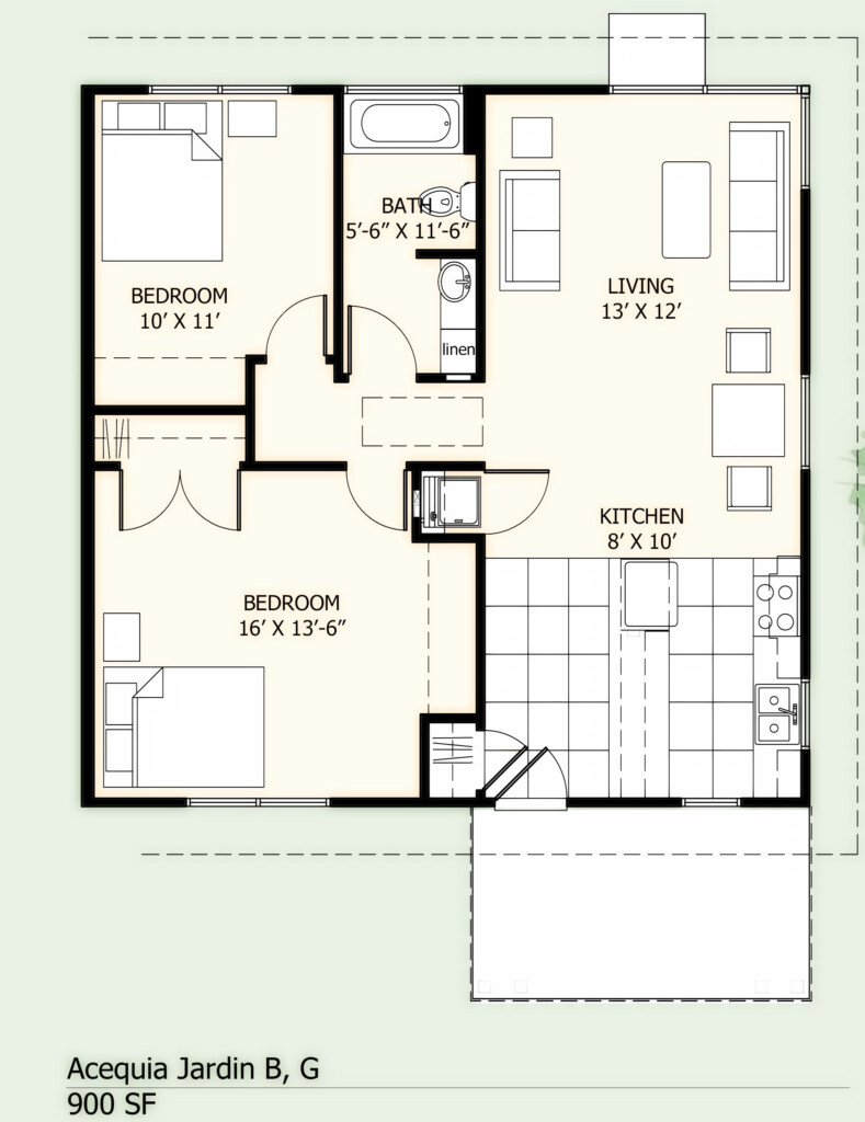 900 Sq Ft House Plans 2 Bedroom Cottage Style House Plan October 2024  - 2 Bedroom 900 SQ FT House Plans