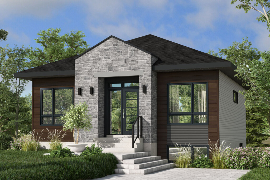 900 Square Foot 2 Bedroom Modern Cottage House Plan 80169PM  - 900 SQ FT House Plans