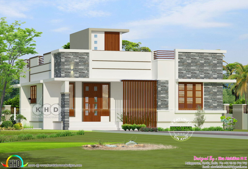 950 Square Feet 2 BHK Flat Roof Residence Kerala Home Design And  - 950 SQ FT House Plans In India