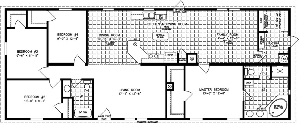 Amazing Concept 1800 Sq FT Open Floor House Plans House Plan 2 Bedroom - 1800 Sq.Ft House Plan