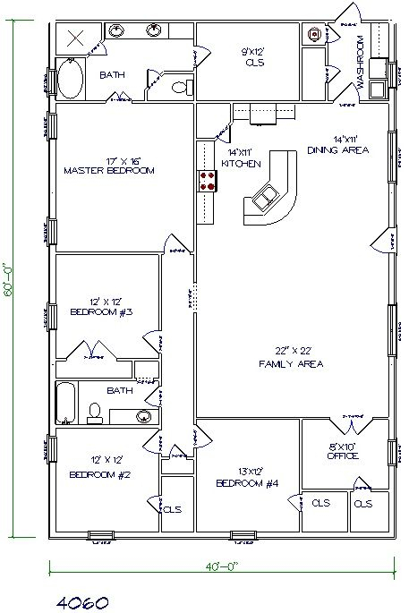 Barndo 5 Bedroom 2400 Sq Ft Home Metal House Plans Pole Barn House  - 2400 SQ FT 5 Bedroom House Plans