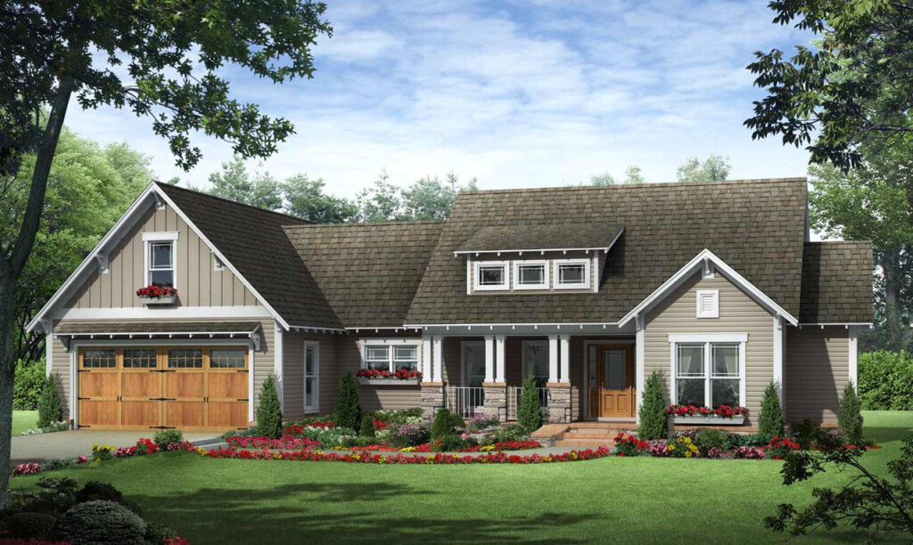 Beautiful Craftsman Style Two Bedroom House Plans 6 Estimate House  - 2 Bedroom 2-Bath 1800 SQ FT House Plans With Basement