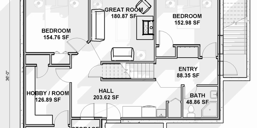 Choosing A Basement Floorplan Basement Builders - 500 SQ FT House Plans With Basement