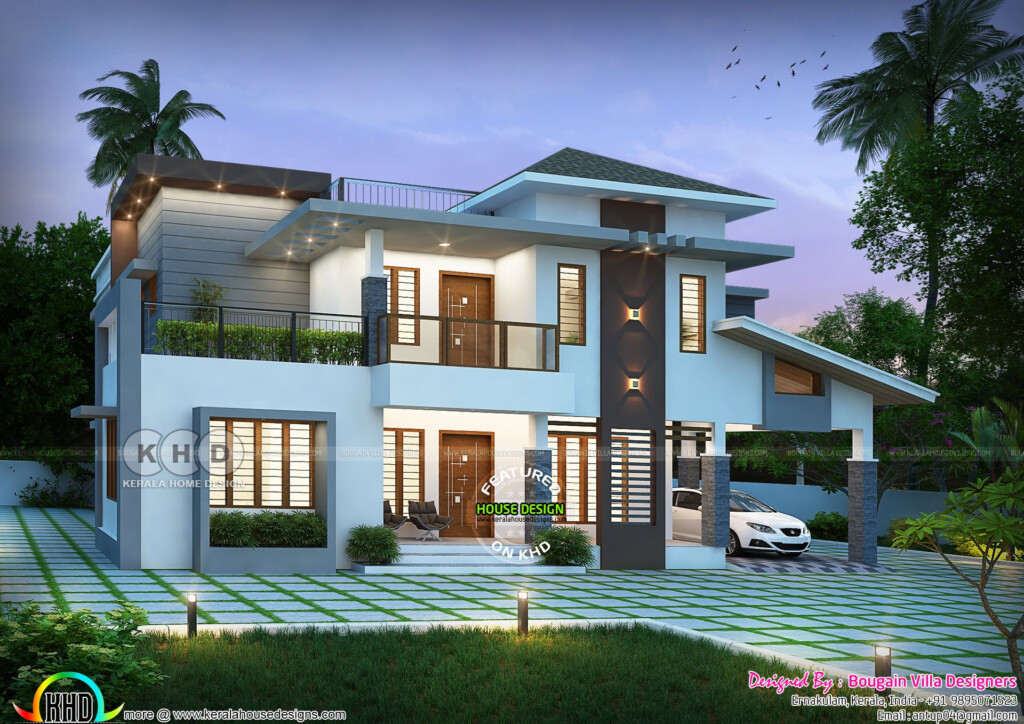 Classic Style 5 BHK House 3200 Sq ft Kerala House Design Modern  - 3200 SQ FT House Plans Kerala