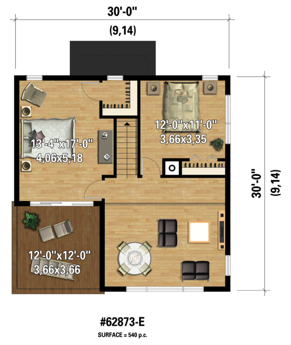 Contemporary Style House Plan 3 Beds 1 Baths 1296 Sq Ft Plan 25 4599  - 1296 SQ FT House Floor Plan