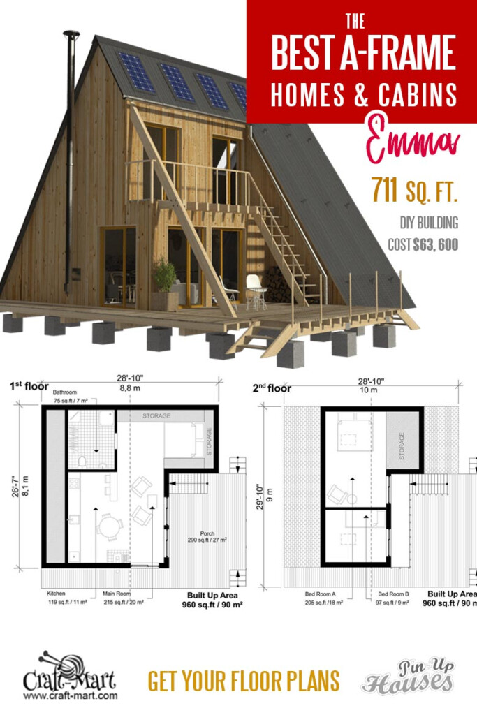 Cool A frame Tiny House Plans plus Tiny Cabins And Sheds Craft Mart - 1200 SQ FT A Frame House Plans