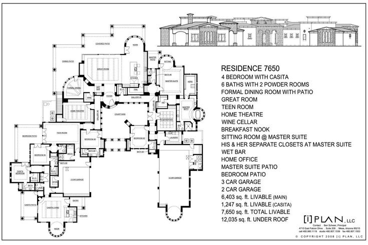 Custom Residential Home Designs By I PLAN LLC Floor Plans 7 501 Sq  - 100000 SQ FT House Plans