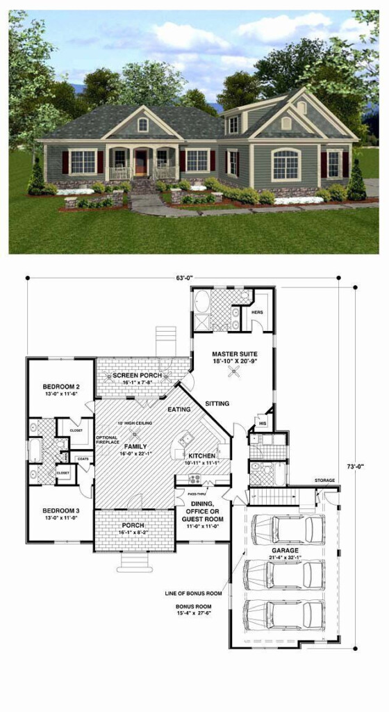 Designing A 1800 Sq Ft House Plan House Plans - 2 Bedroom 2-Bath 1800 SQ FT House Plans With Basement