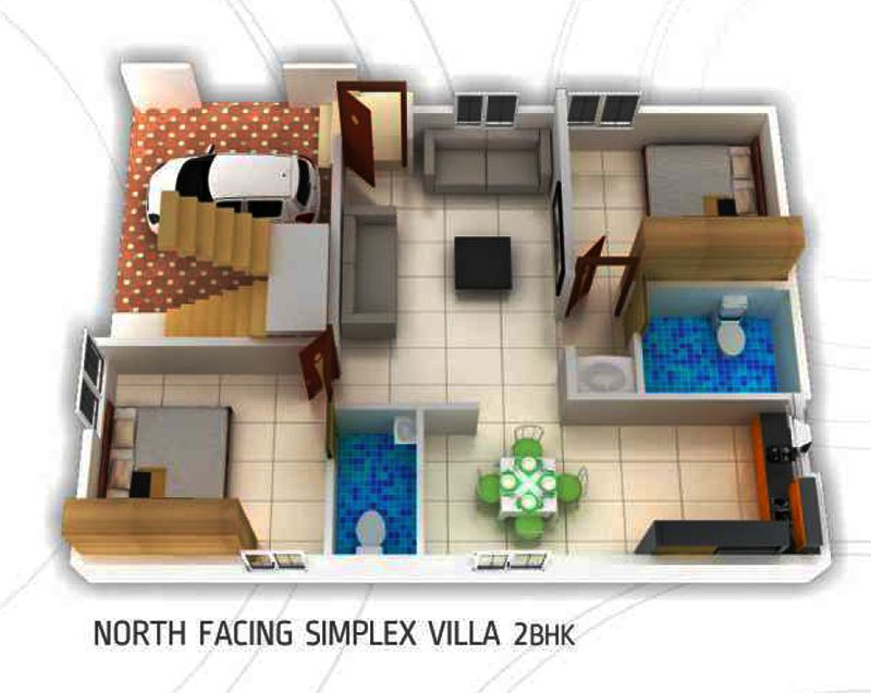 Duplex 800 Sq Ft House Plans With Vastu North Facing Ajor Png - 800 900 SQ FT House Plans