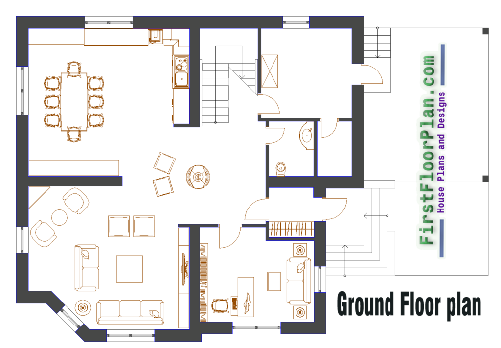 Duplex House Designs In Village 1500 Sq Ft Draw In AutoCAD First  - 1500 SQ FT Duplex House Plans