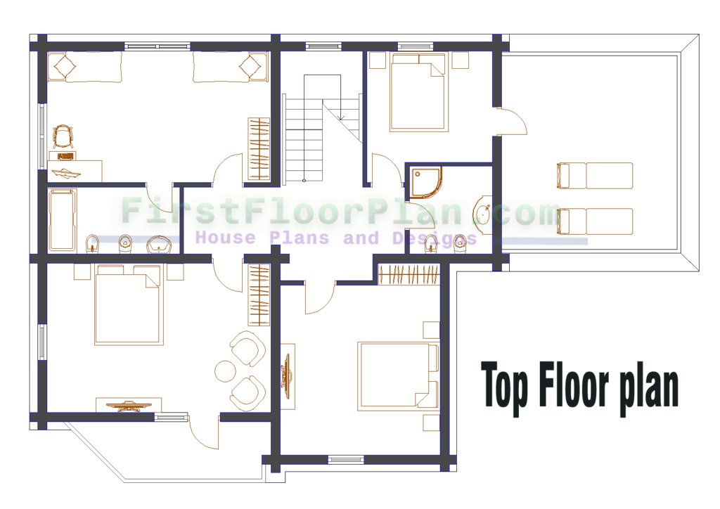 Duplex House Designs In Village 1500 Sq Ft Draw In AutoCAD First  - 1500 SQ FT Duplex House Plans