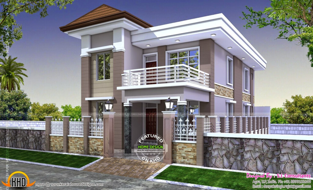 Duplex House Plan India Kerala Home Design And Floor Plans 9K  - 2000 SQ FT Duplex House Plans In India