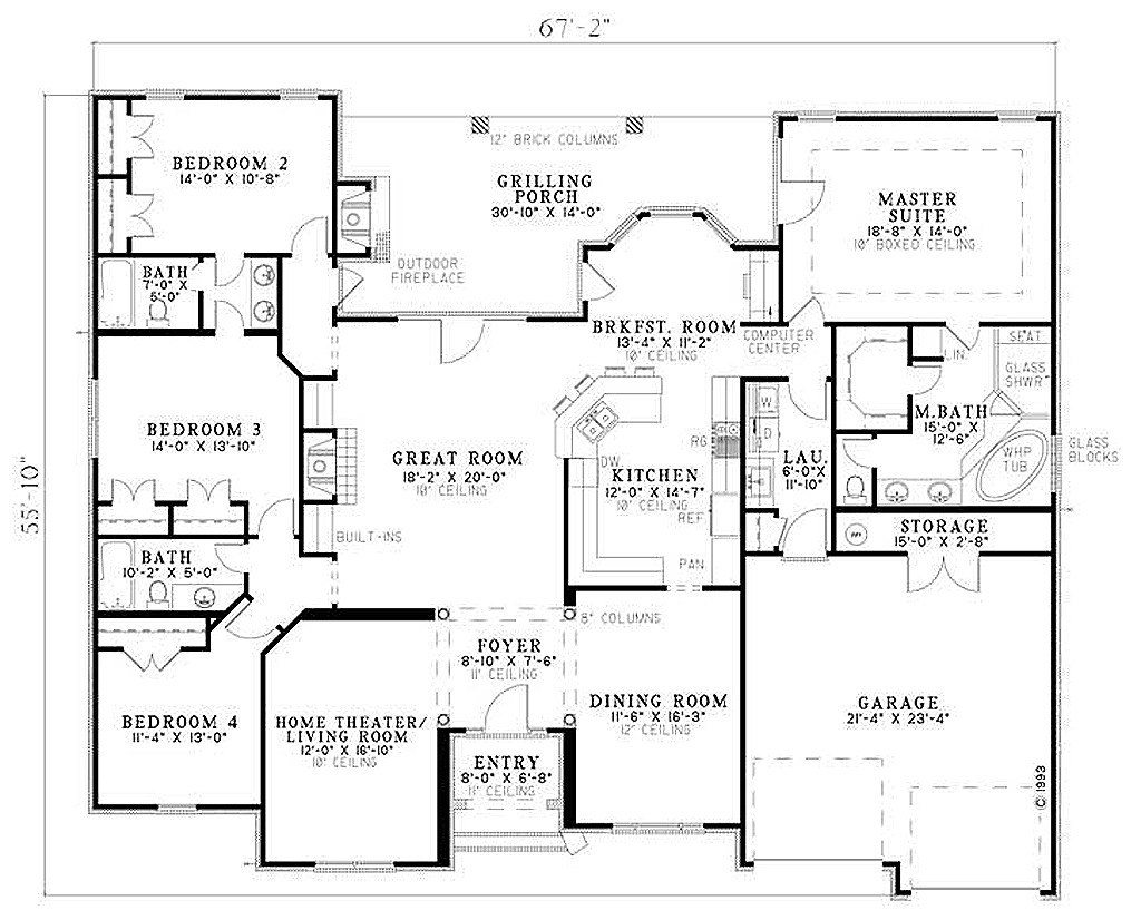 Elegant 3000 Sq Ft Modern House Plans New Home Plans Design - Modern House Plan 3000 SQ FT