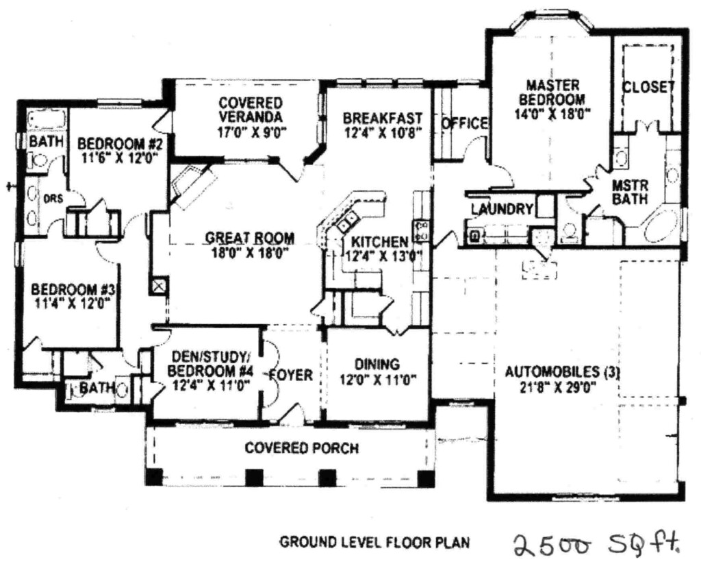 Exploring 2500 Sq Ft Single Story House Plans House Plans - 2500 SQ FT Single Story House Plans