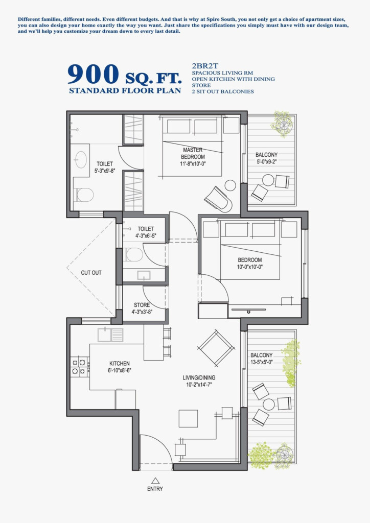 Exploring 900 Square Feet House Plan Advantages And Disadvantages  - 900 SQ FT House Plans South Facing