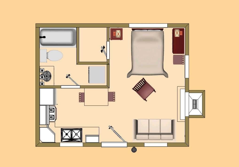 Exploring Tiny House Plans 400 Sq Ft House Plans - 400 SQ FT House Plans Loft