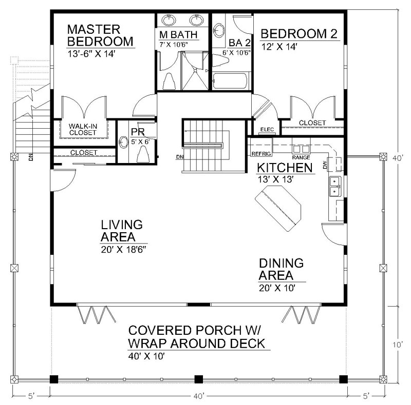 Floor Plans For 1600 Square Feet Home House Design Ideas - 2 Bedroom House Plans 1600 SQ FT