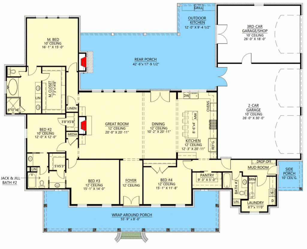 Ground Floor House Plans 3000 Sq Ft Floor Roma - Floor Plan 3000 SQ FT House