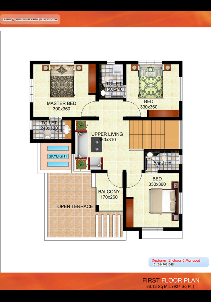 Home Plan And Elevation 2013 Sq Ft Keralahousedesigns - 2013 SQ FT House Plan