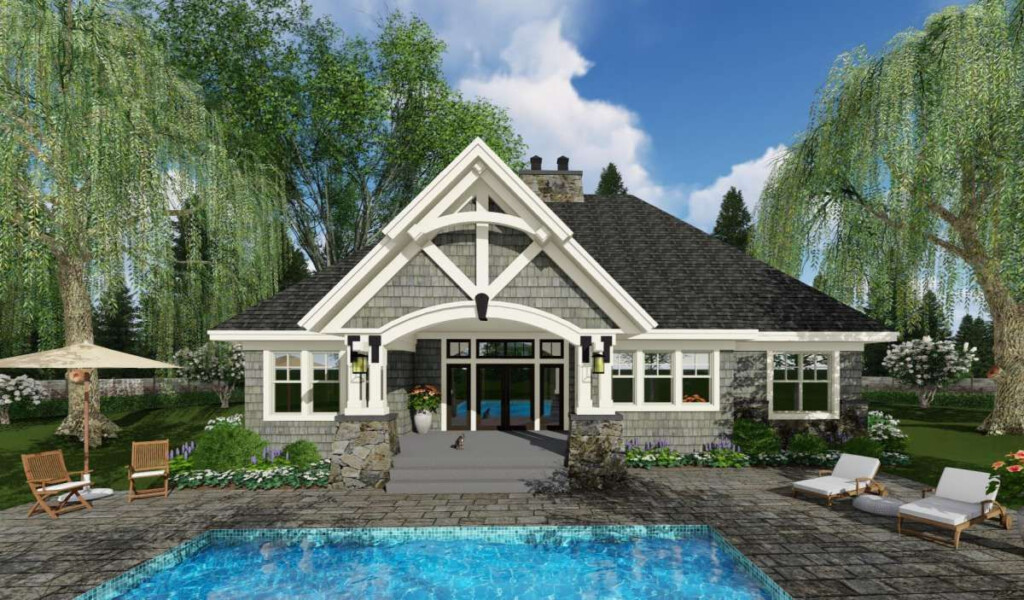 House Plan 098 00294 Craftsman Plan 2 300 Square Feet 3 Bedrooms 2  - 2300 SQ FT House Floor Plans Overlooking Lake