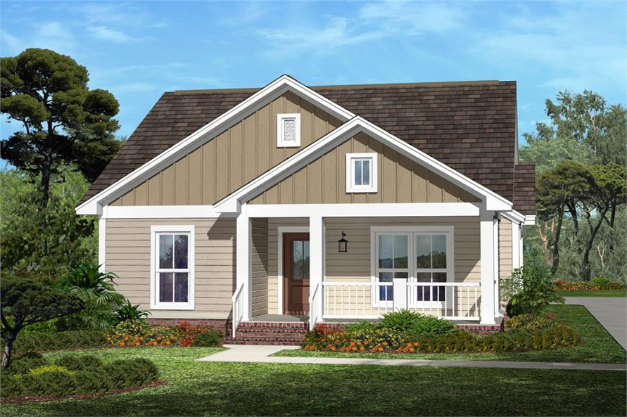 House Plan 142 1054 3 Bdrm 1 375 Sq Ft Cottage Home ThePlanCollection - 1375 SQ FT House Plans