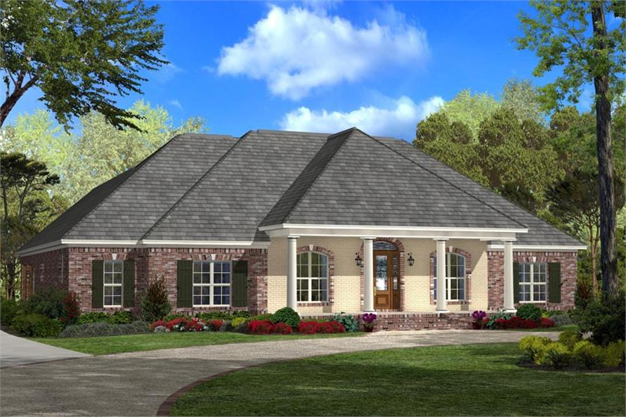 House Plan 142 1103 4 Bdrm 2 900 Sq Ft French Home ThePlanCollection - 2900 SQ FT House Plan