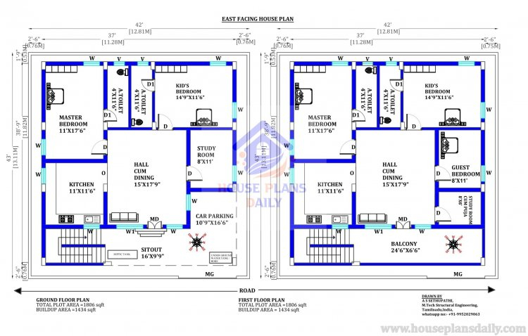 House Plan With Structural Drawing 1800 Sqft House Plan 1800 Sqft  - 1800 SQ FT House Plans Bungalow