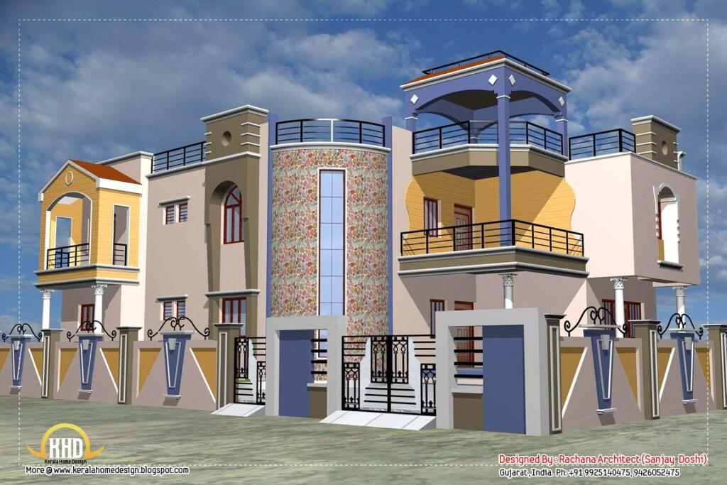 India Luxury Bedrooms Luxury Indian Home Design With House Plan  - 4200 SQ FT House Floor Plans