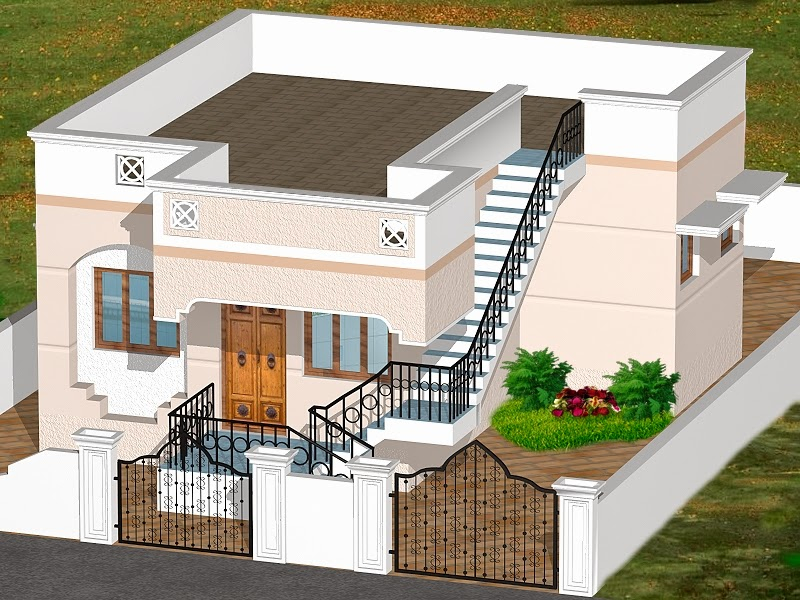 INDIAN HOMES HOUSE PLANS HOUSE DESIGNS 775 SQ FT INTERIOR  - 775 SQ FT House Plans