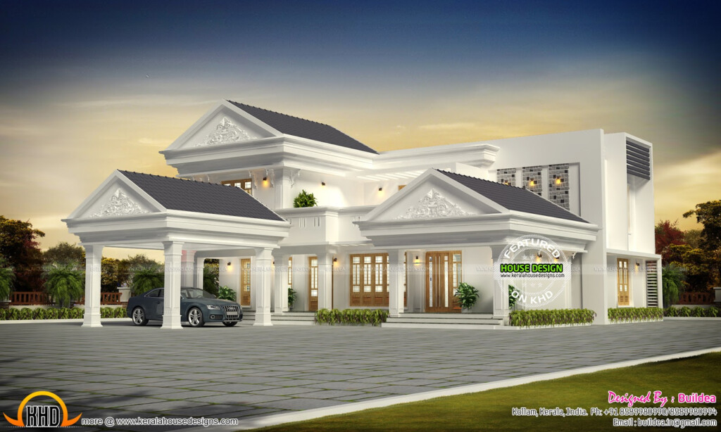 Interior Bungalow Designs 3000 Sq Ft In India Plan 2 Story House  - 3000 SQ FT House Plans India Cost