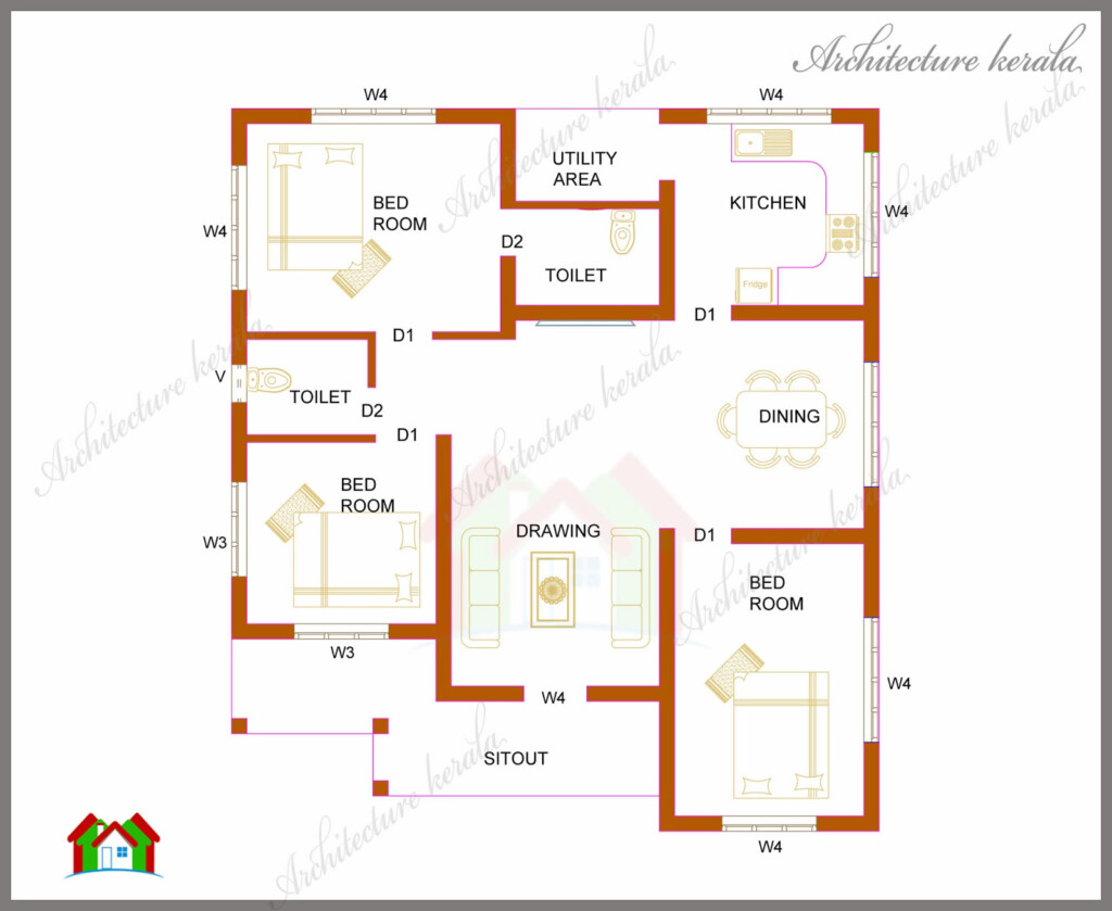 Kerala House Plans With Photos And Estimates Modern Design - Kerala Style House Plans 1200 SQ FT