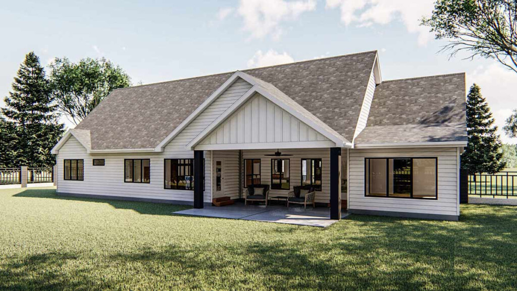 Modern farmhouse House Plan 3 Bedrooms 2 Bath 2400 Sq Ft Plan 52 392 - 3 Bedroom 2400 SQ FT House Plans