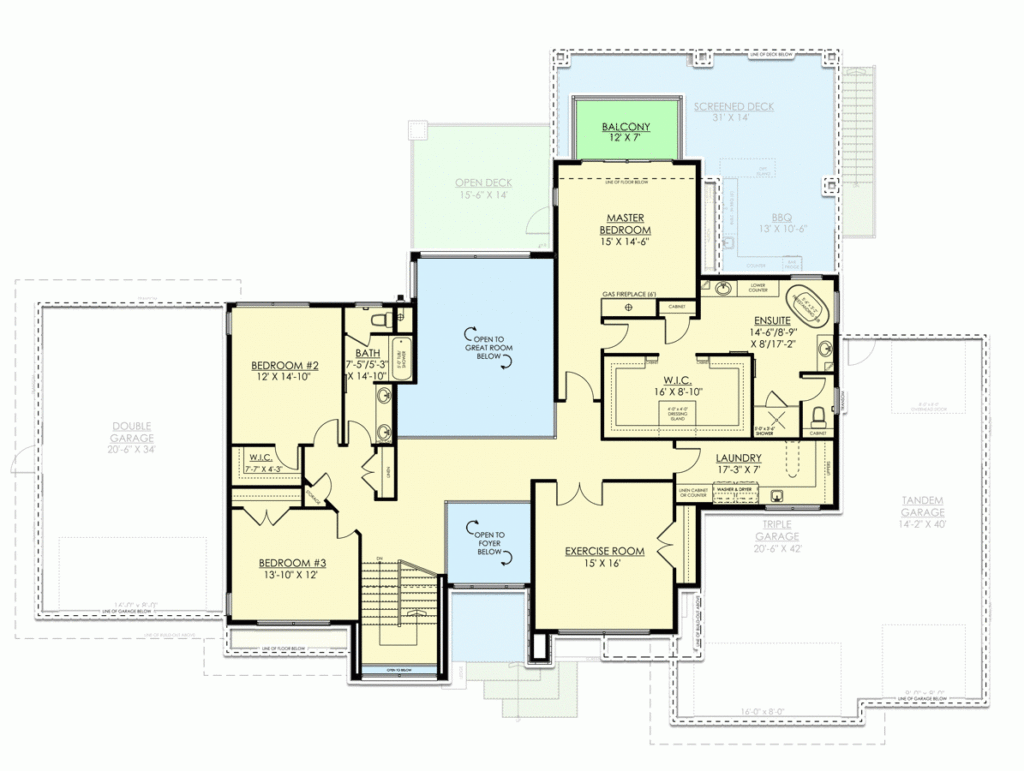 Modern Home Plan Under 4200 Square Feet With Over 2000 Square Feet Of  - 4200 SQ FT House Floor Plans