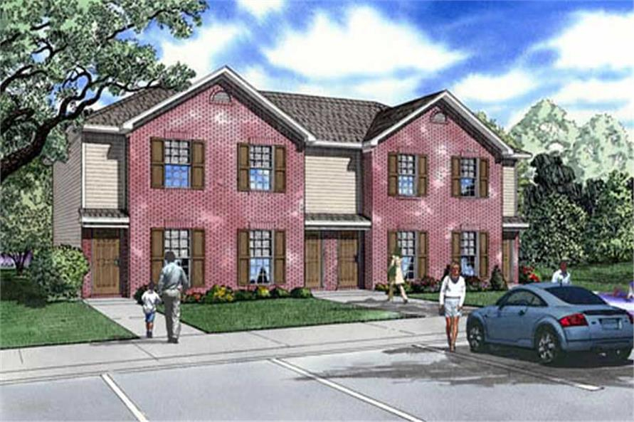 Multi Unit House Plans Home Design NDG 841 9220 - 829 SQ FT House Plans