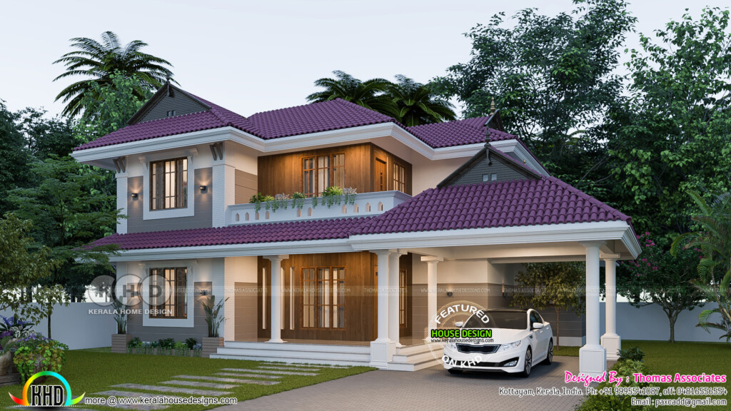 Outstanding Home Plan With 4 Bedrooms 2000 Sq ft Kerala Home Design  - 2000 SQ FT House Plans In Kerala With Photos