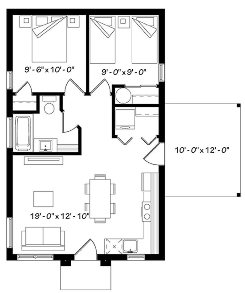 Pin On House Plans - 640 SQ FT House Plans India