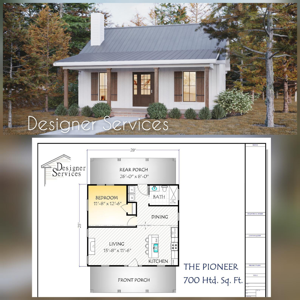 Pioneer Plan 700 Square Feet Etsy Building Plans House Cottage  - 500 To 700 SQ FT House Plans