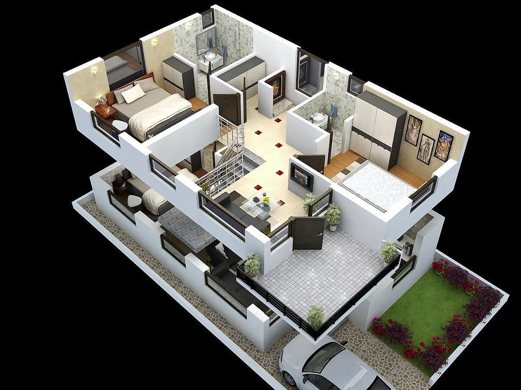 Print Of Duplex Home Plans And Designs Duplex House Design Cool  - 3600 SQ FT Duplex House Plans