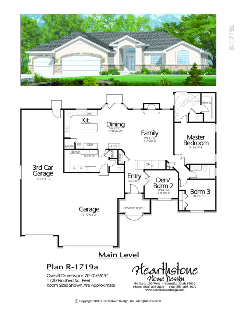 Rambler Style House Plans - 1950S 1800 SQ FT Simple House Plan Rambler