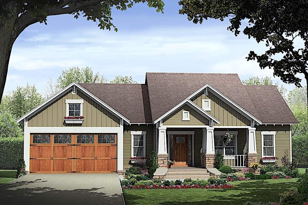 Ranch House 3 Bedrms 2 Baths 1800 Sq Ft Plan 141 1318 - 1800 SQ FT House Plans Ranch Style