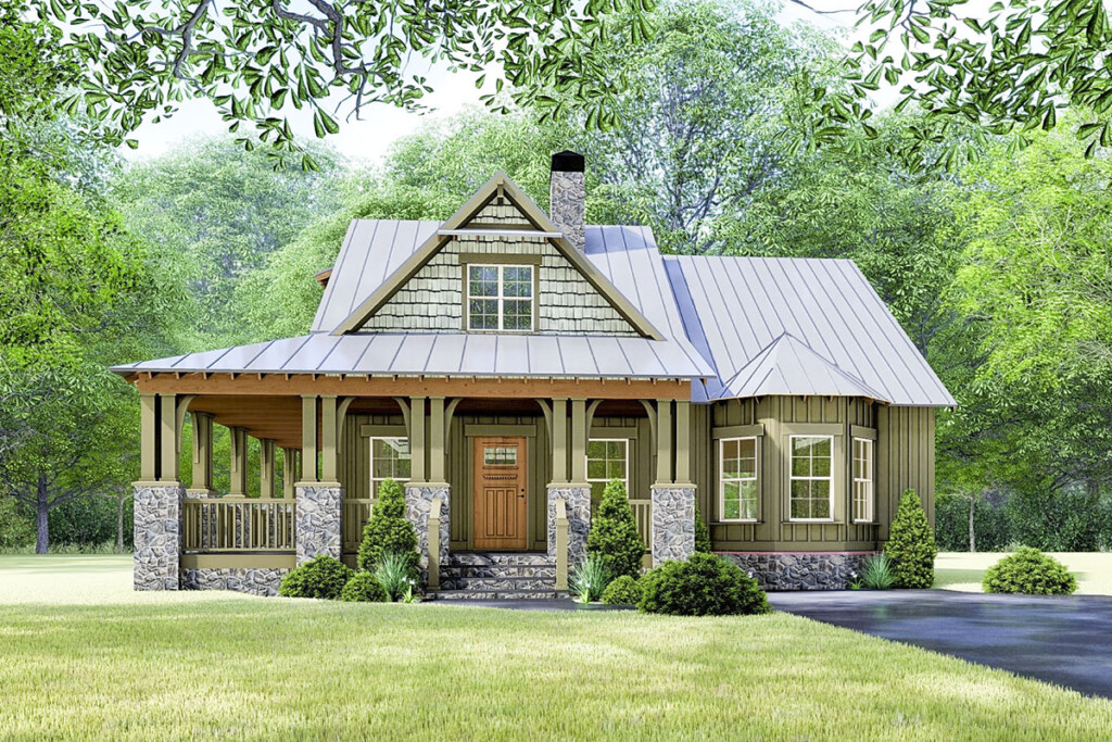 Rustic Cottage House Plan With Wraparound Porch 70630MK  - 2000 SQ FT House Plans With Wrap Around Porch