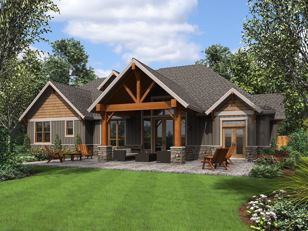 Small Craftsman Home House Plans - 1800 SQ FT Craftsman Style House Plans