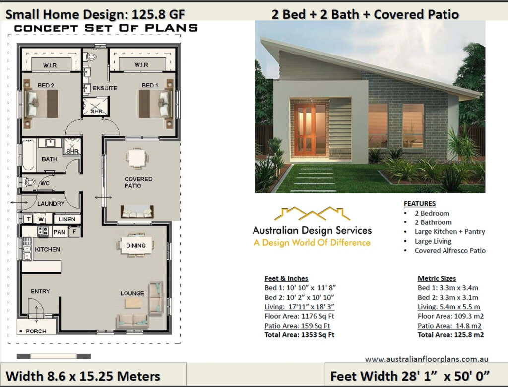 Small House Design Under 1200 Sq Foot House Plan Or 109 3 M2 2 Bedroom  - 2 Bedroom House Plans Under 1200 SQ FT