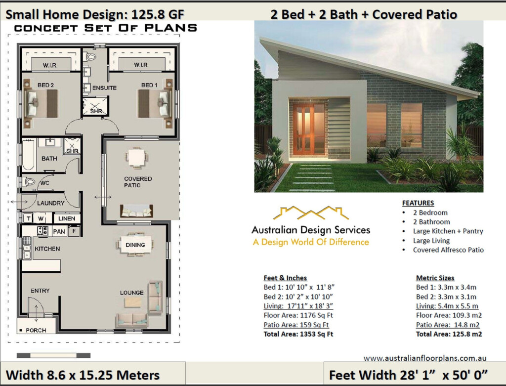 Small House Design Under 1200 Sq Foot House Plan Or 109 3 M2 Etsy Canada - Small House Floor Plans 1200 SQ FT